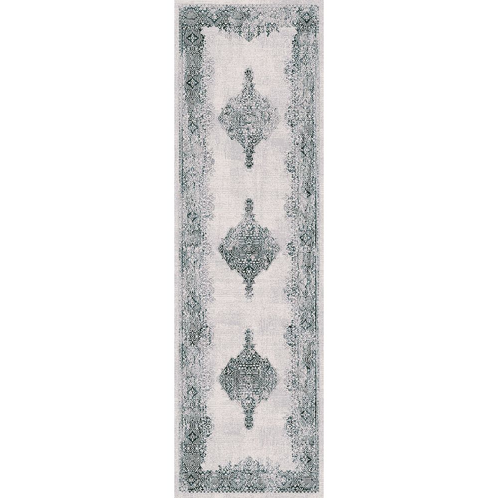 Dynamic Rugs 5226-109 Carson 2.3 Ft. X 7.7 Ft. Finished Runner Rug in Ivory/Black 